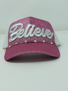 Believe Glitter Hat
